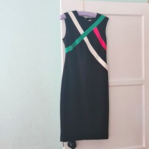 Calvin Klein business dress. Fun colors and great material. Size 4.